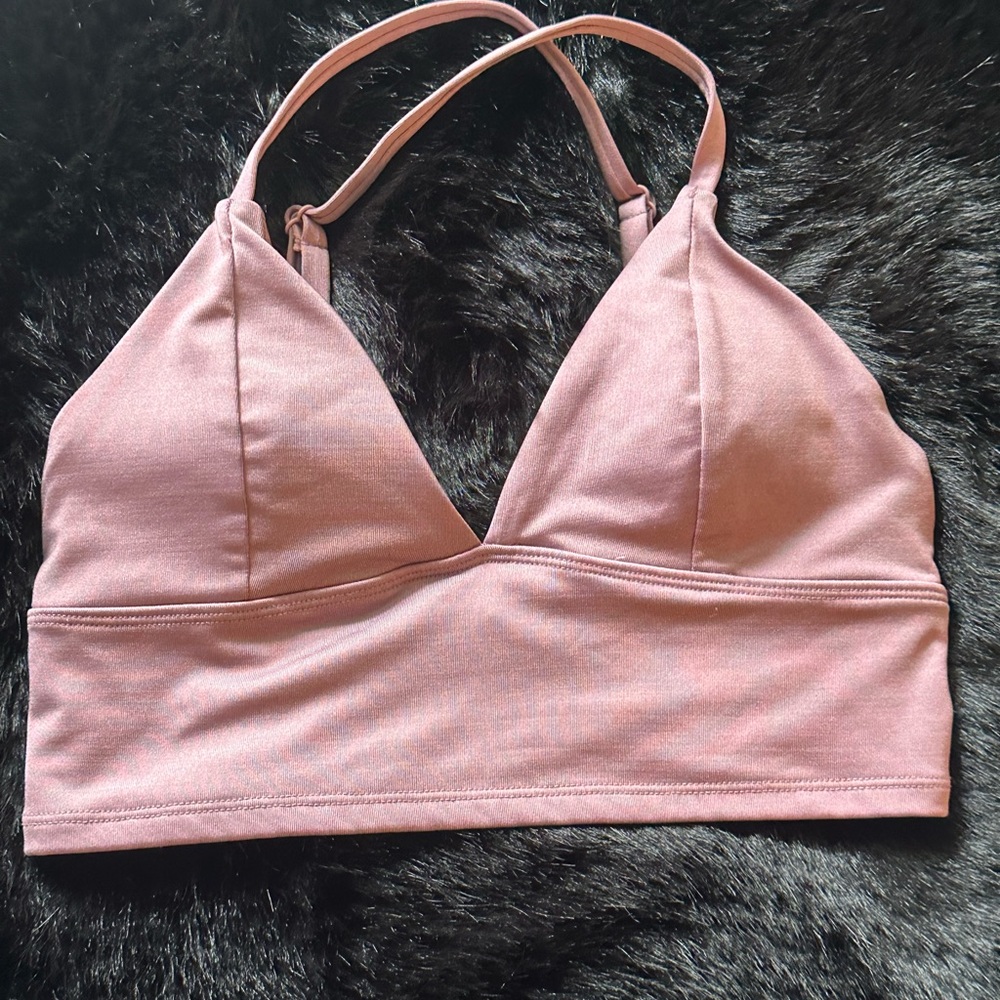 Forever 21 Pink Triangle Bralette Intimates